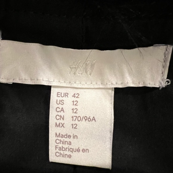 H&M black faux fur coat size 12 - Picture 2 of 5